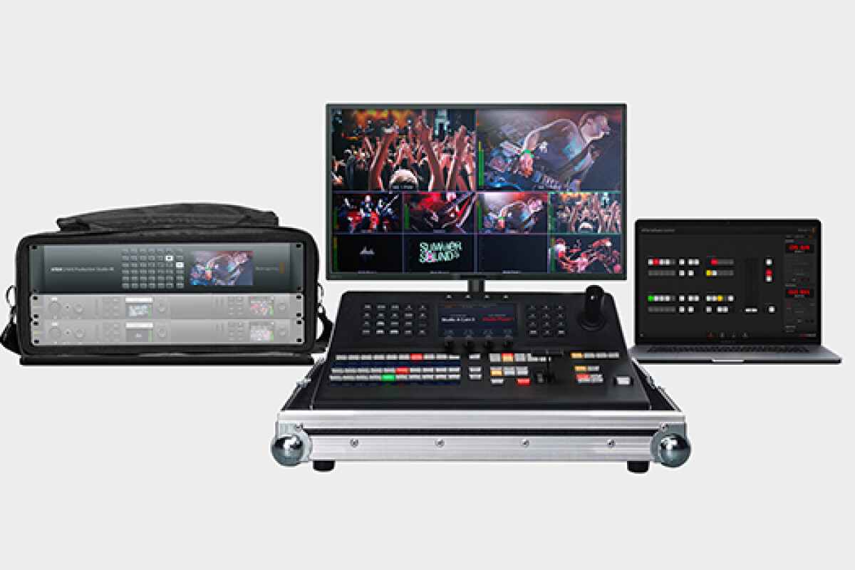 Location Régie ATEM 2 M/E (Blackmagic mélangeur 4k + laptop + panel + moniteur + câbles) - Lightyshare