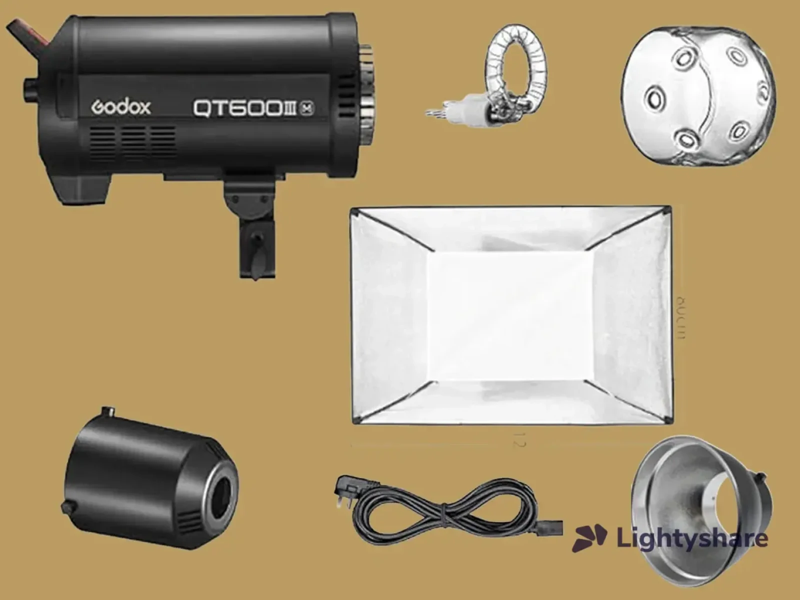 flash GODOX QT400III + Softbox rectangulaire - Photo 1 sur 1