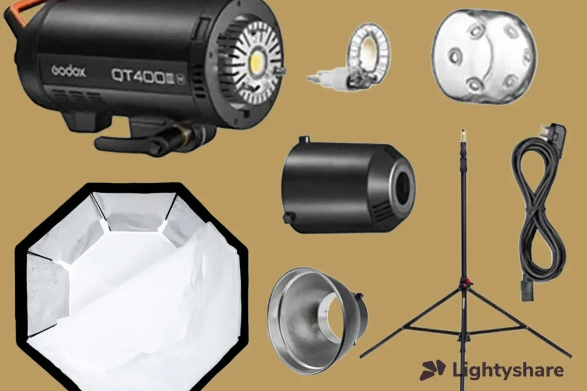 Location Flash GODOX QT400III + softbox octogonale + TREPIED - Lightyshare