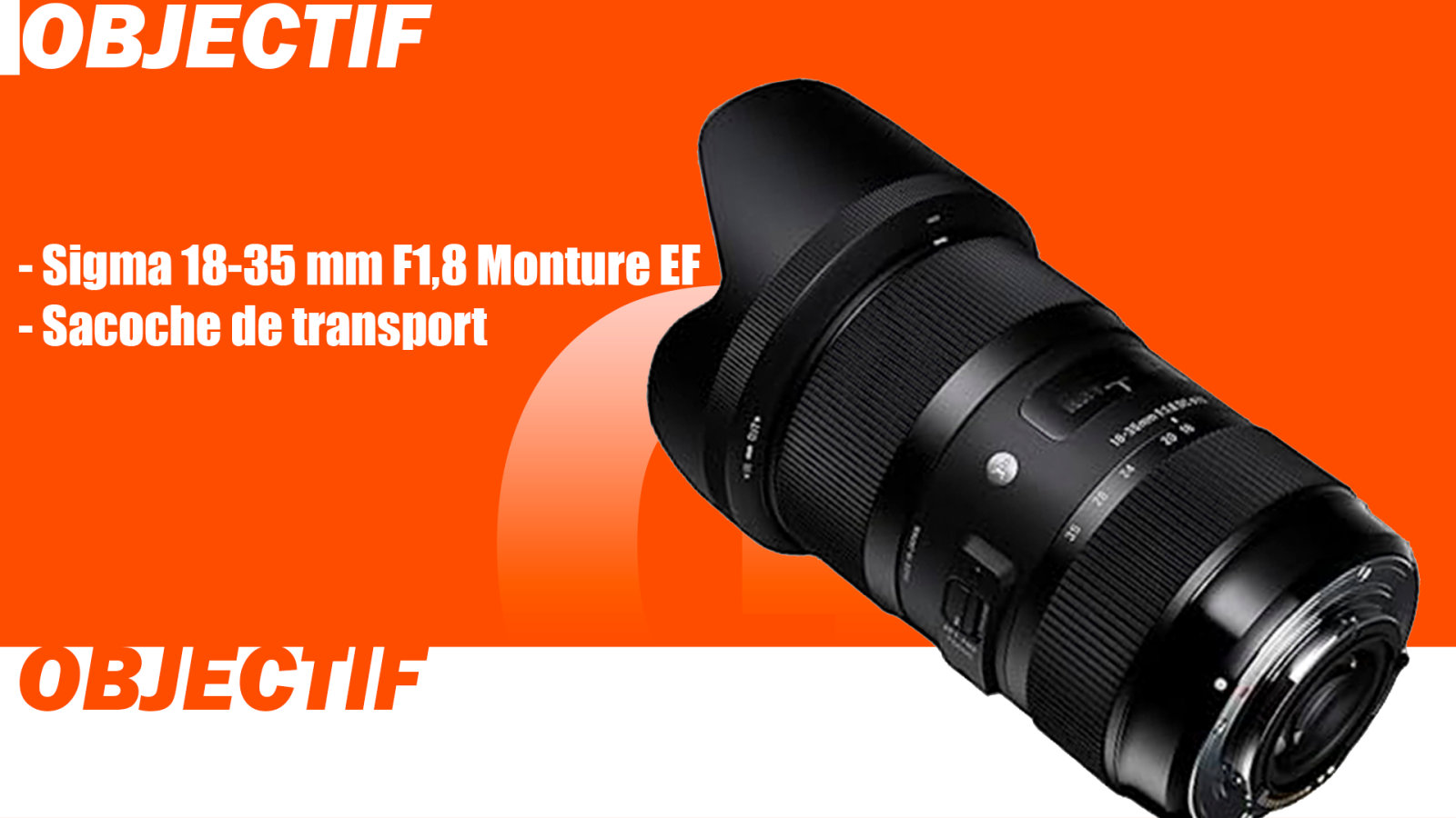 Sigma 18-35mm f/1.8 ART (Monture Canon) - Custom Cine Mod - Photo 1 sur 1