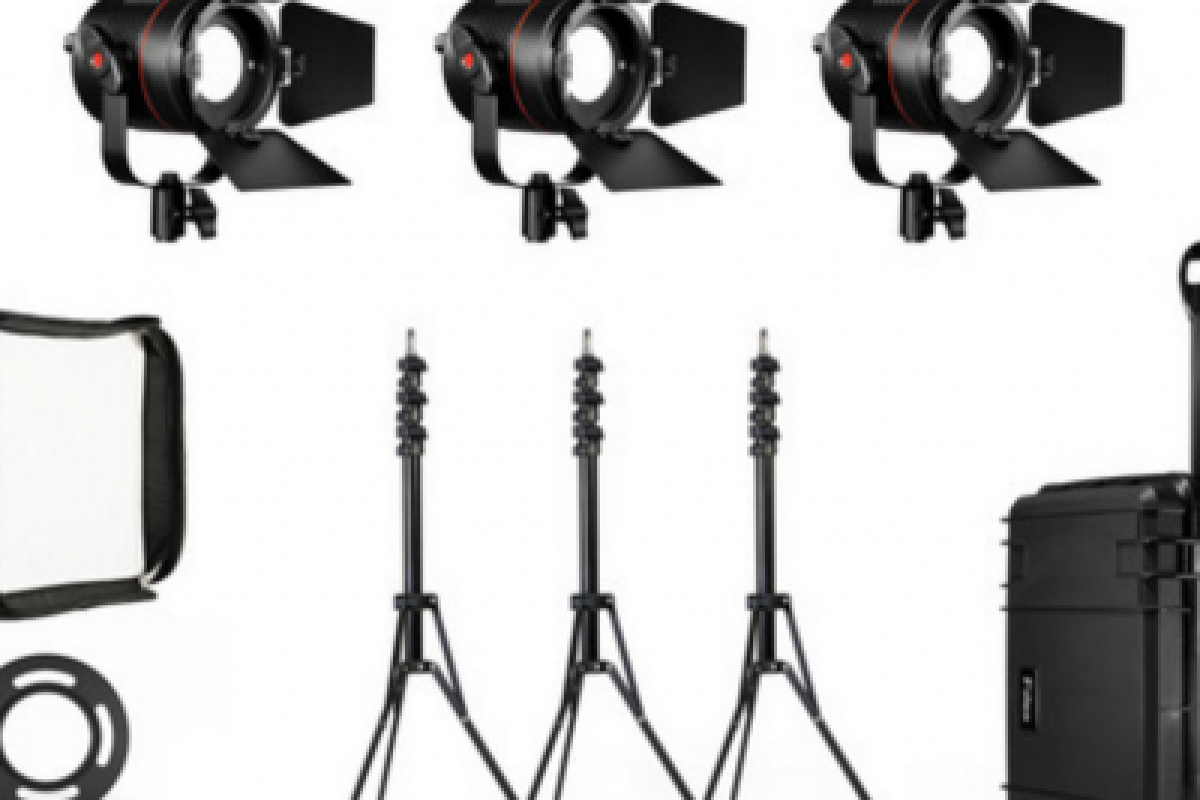 Location Kit Fiilex K302 - 3 LED - 3 softbox - Lightyshare