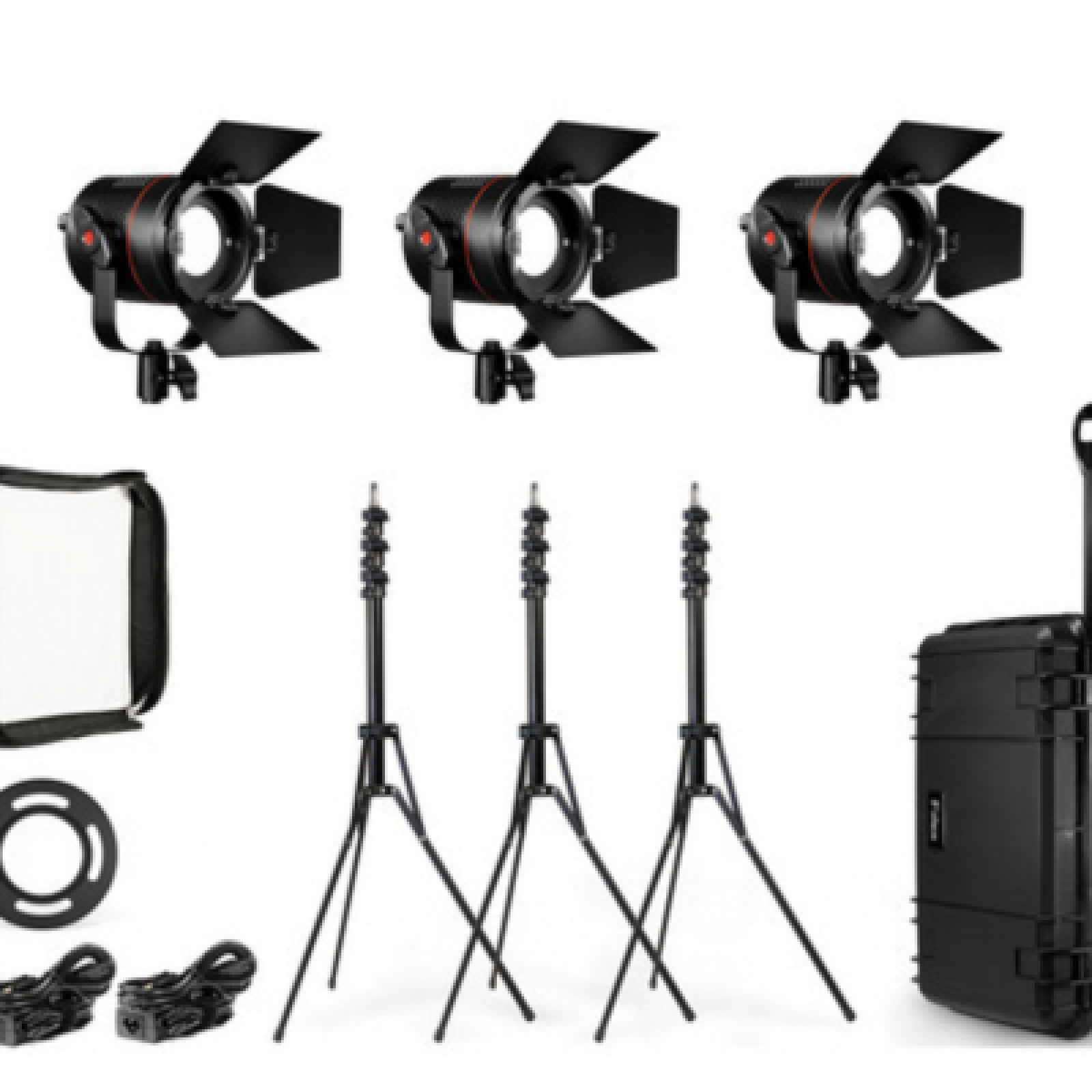 Kit Fiilex K302 - 3 LED - 3 softbox - Photo 1 sur 4