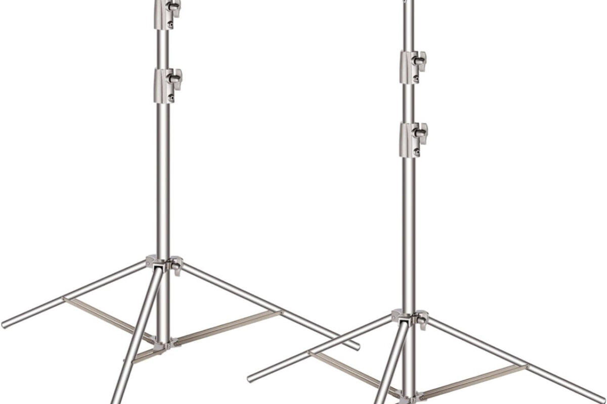 Location Neewer Pieds d'éclairage studio argenté - Lightyshare