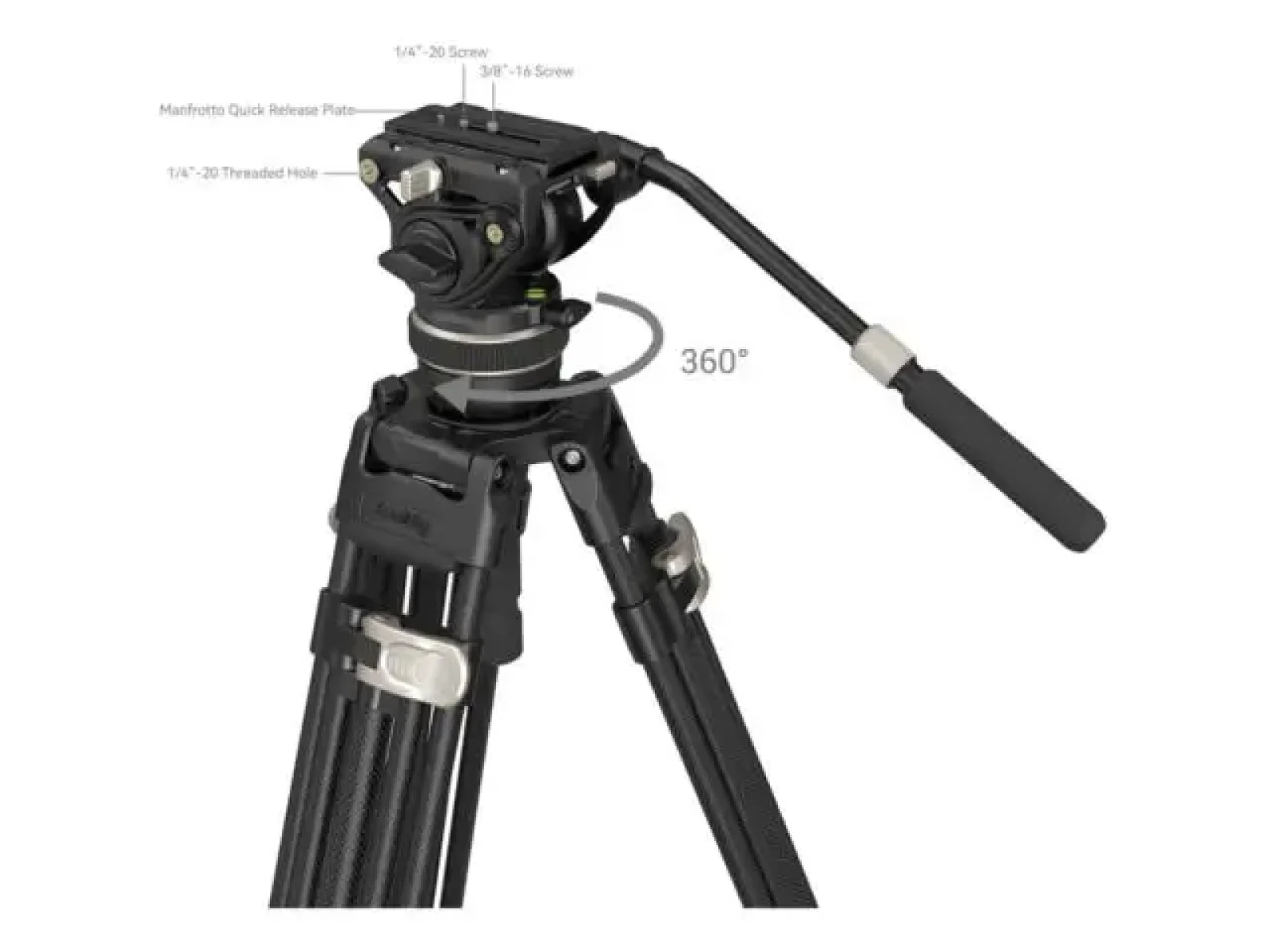Smallrig FreeBlazer Heavy-Duty Carbon Fiber Tripod Kit (3989) - Photo 5 sur 5