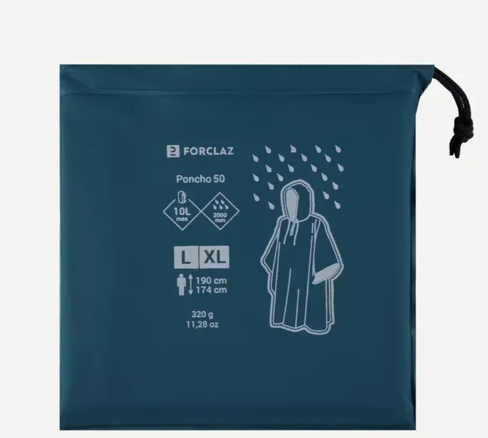 Poncho de pluie Forclaz - Photo 2 sur 2