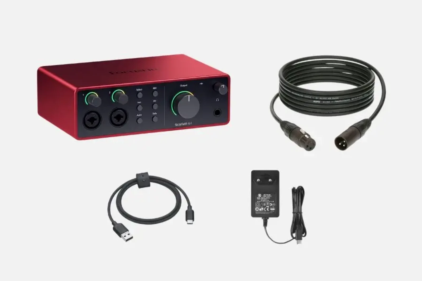 Pack Focusrite Scarlett 4i4 #XLR10m - Photo 1 sur 1