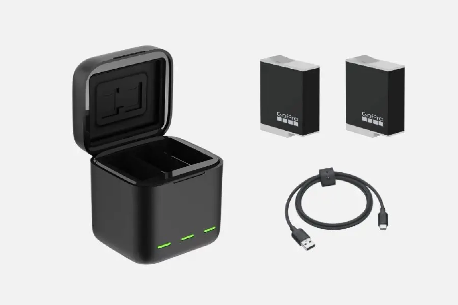 Pack 3 batteries + Chargeur GoPro - Photo 1 sur 1