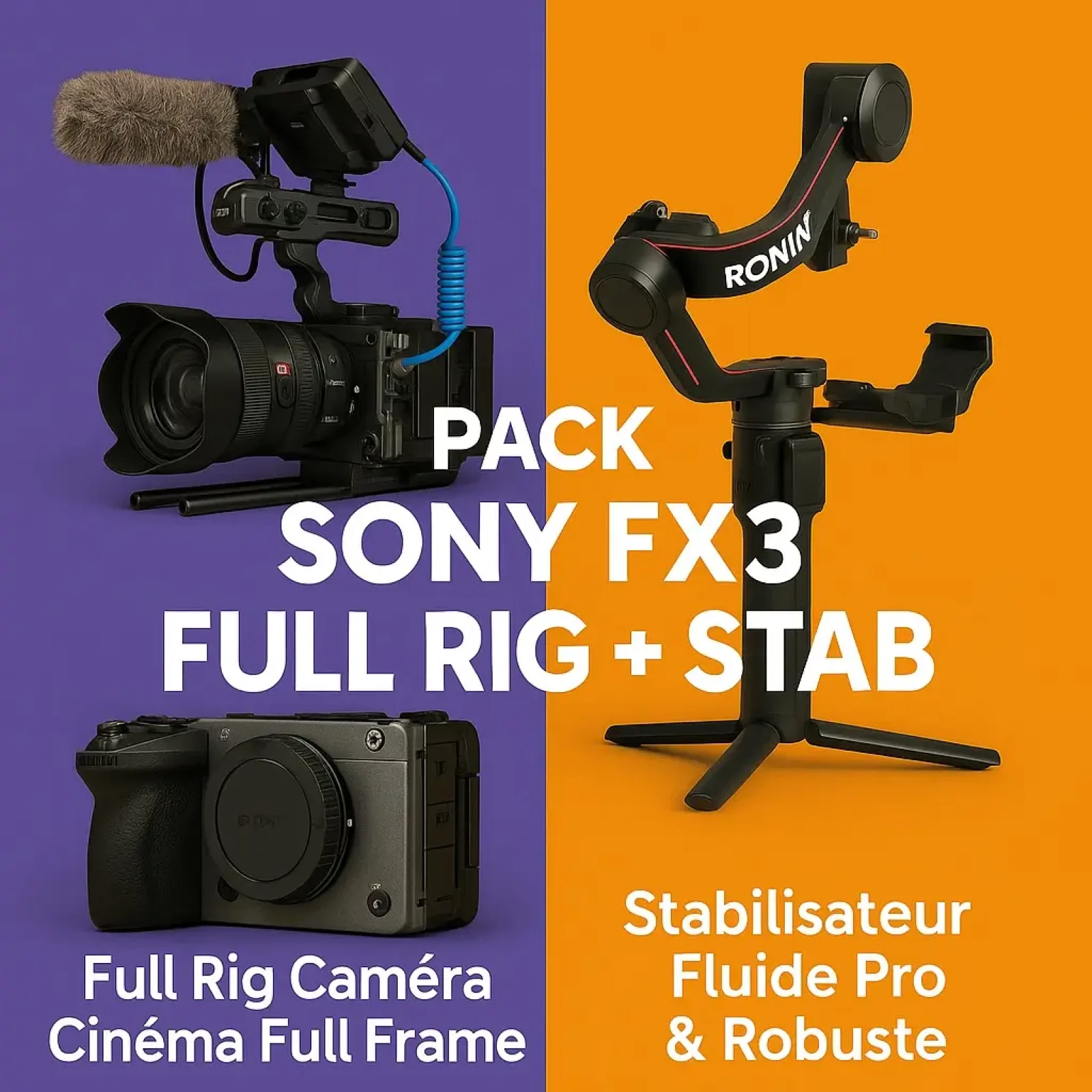 PACK SONY FX3 fullrig - Stabilisateur - Photo 1 sur 3
