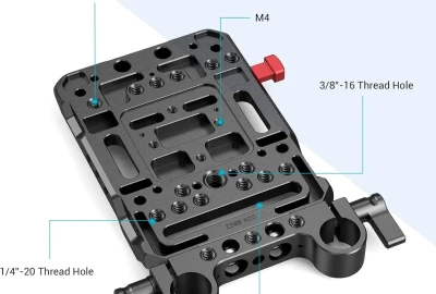 Location SmallRig Plaque de Batterie à Montage en V avec 15mm Double Rod Clamp - 3016