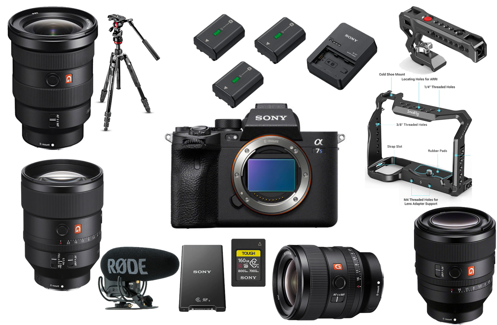Sony A7S III + objectif + CFExpress + trepied manfrotto + Rode Videomic pro+ + 3 batteries - Photo 1 sur 3
