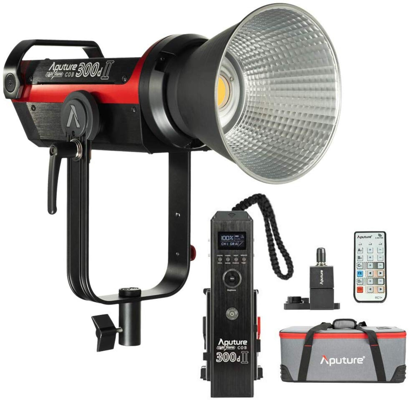 Kit Aputure Cob 300D mk II + panneau led litepanels Hilio avec diffuseurs + pieds - Photo 1 sur 2