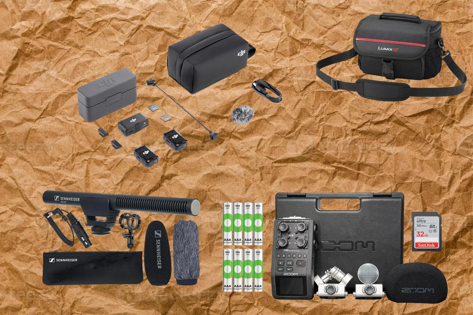 Zoom, DJI, Sennheiser Zoom H6, DJI mic 2, Sennheiser mke600 - Photo 1 sur 1