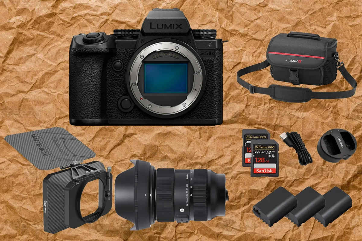 Location Lumix S5IIX + Sigma 24-70mm F/2.8 + Smallrig Mattebox Mini Pro - Lightyshare