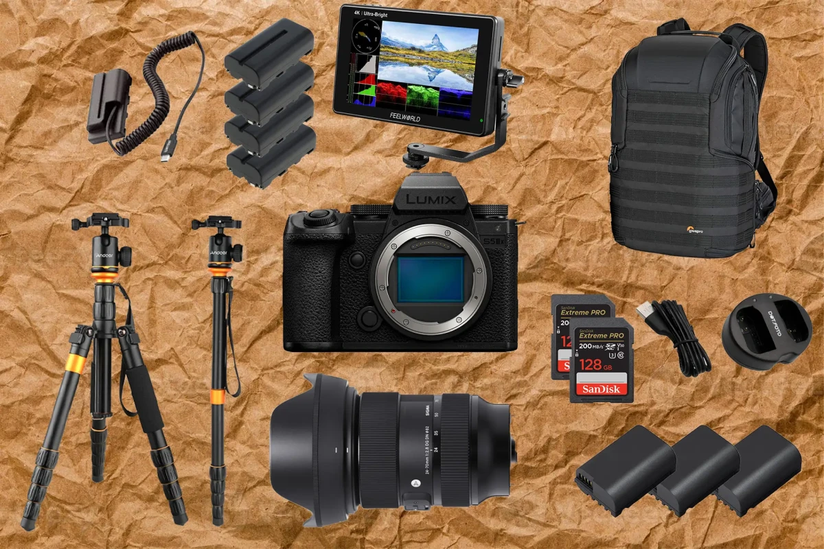 Location LUmix S5IIX + Sigma 24-70 + Moniteur Feelworld Lut7 + trépied Andoer 170cM - Lightyshare