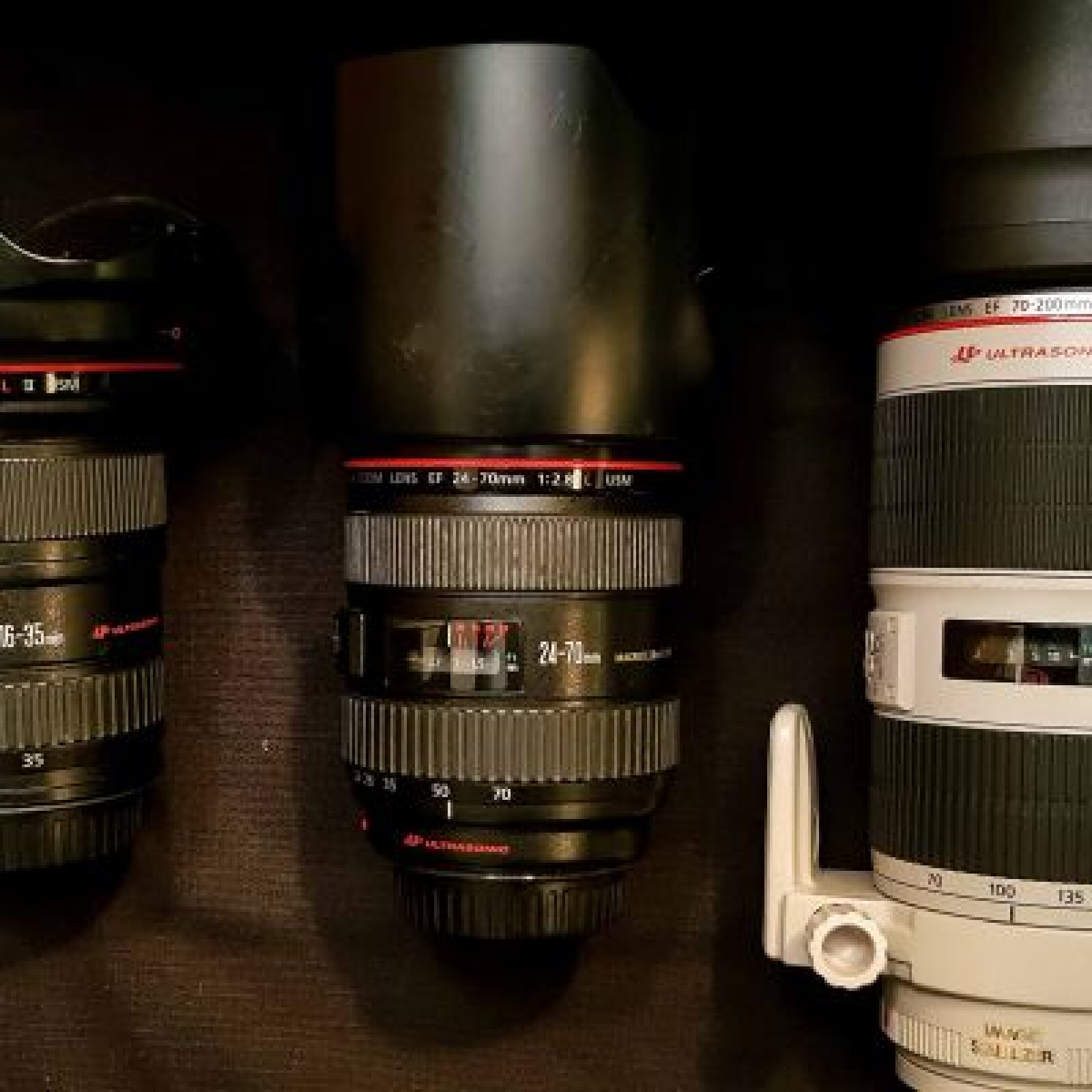 Pack d'optiques canon série L 2.8 (16-35 / 24-70 / 70-200) - Photo 2 sur 2
