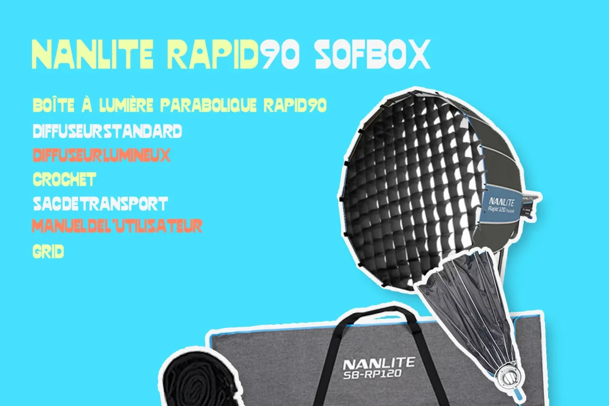 Location Nanlite Softbox Parabolic 90 Easy-Up - Lightyshare