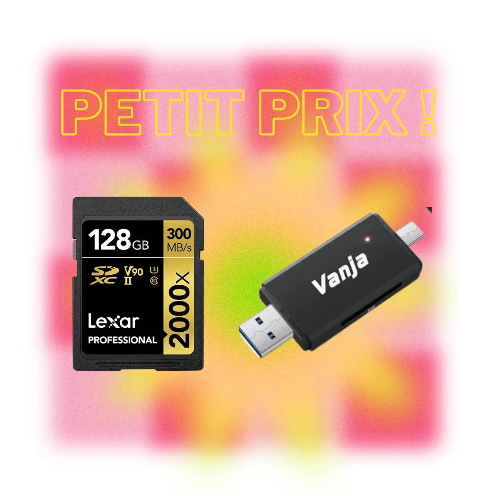 Lexar Professional SDXC UHS-II V90 II 64 Go 2000x 300 MB/s - Photo 1 sur 1