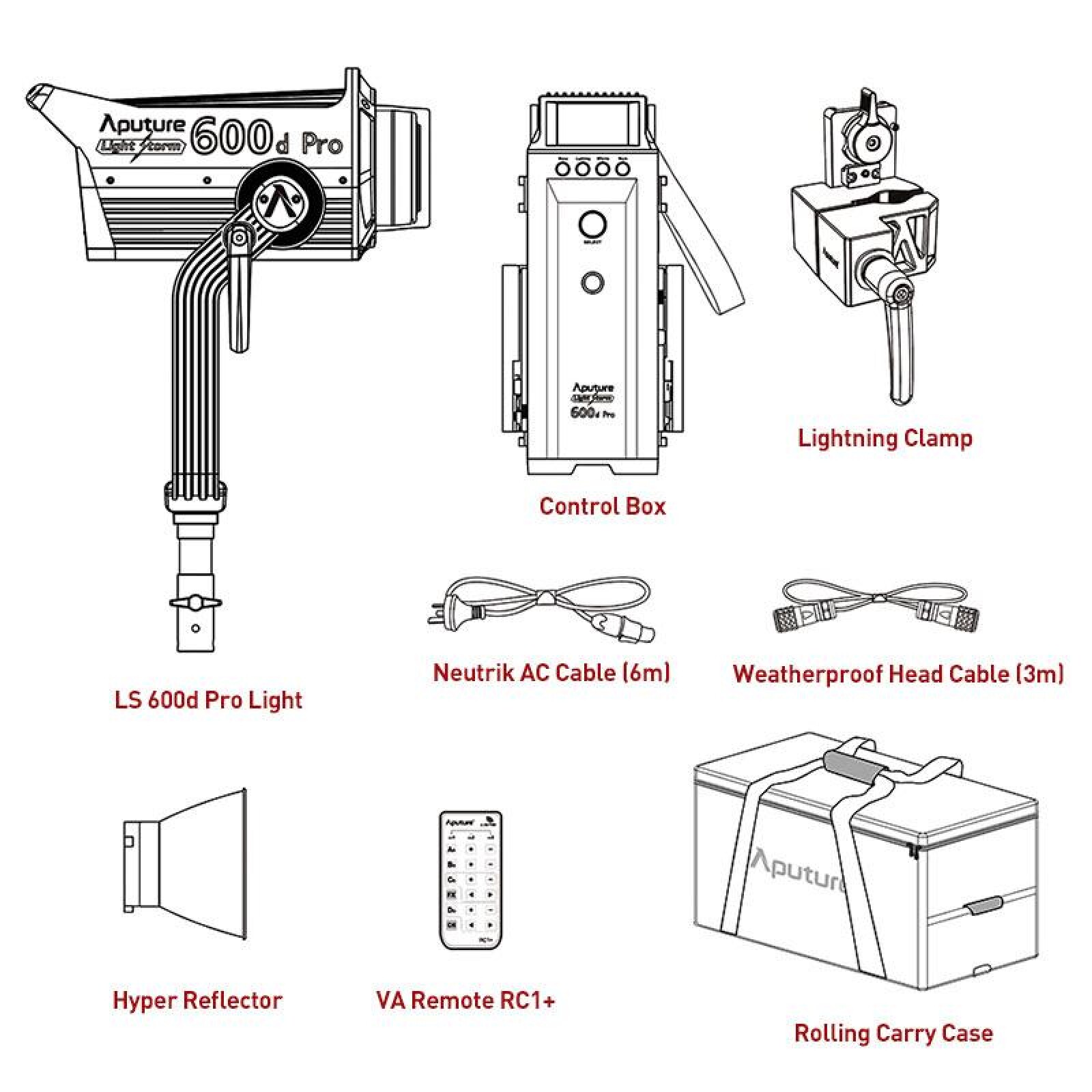 Aputure LS 600d Pro Light Storm Daylight LED Light (V-Mount) - Photo 4 sur 7