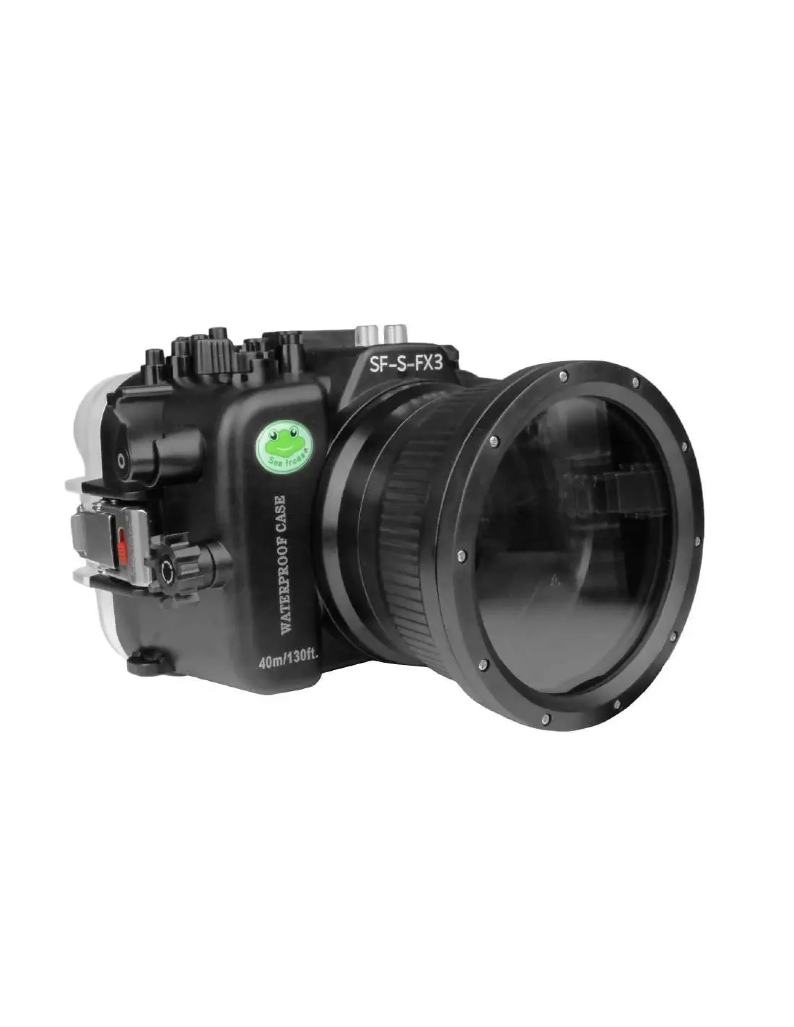 SEA FROGS SONY FX3 40M WATERPROOF HOUSING WITH 4" FLAT PORT FOR SONY FE PZ 16-35MM F/4 G - Photo 1 sur 2