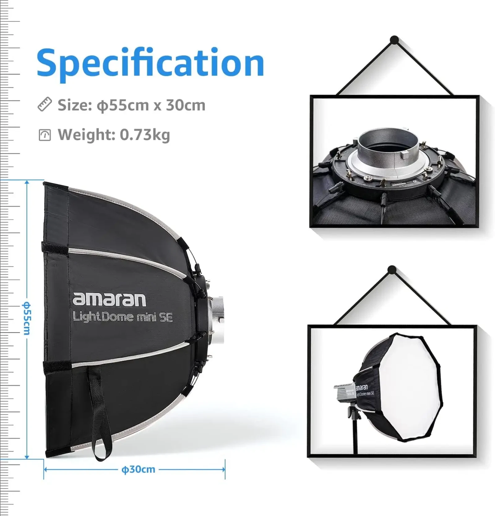 Amaran Light Dome Mini SE - Photo 1 sur 3