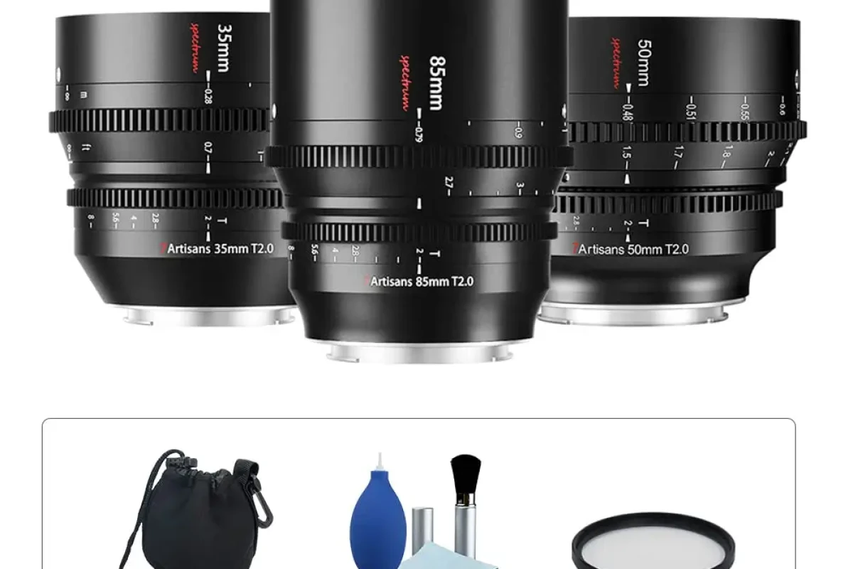 Location Pack 7Artisans Spectrum - Objectif Ciné Monture L - 35mm + 50mm + 85mm - Lightyshare