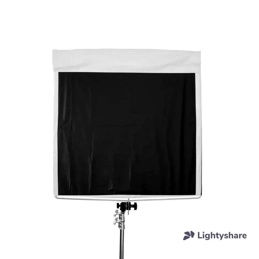 Udengo Réflecteur Floppy noir et blanc 122 x 122 cm Ultrabounce (cadre pliable)