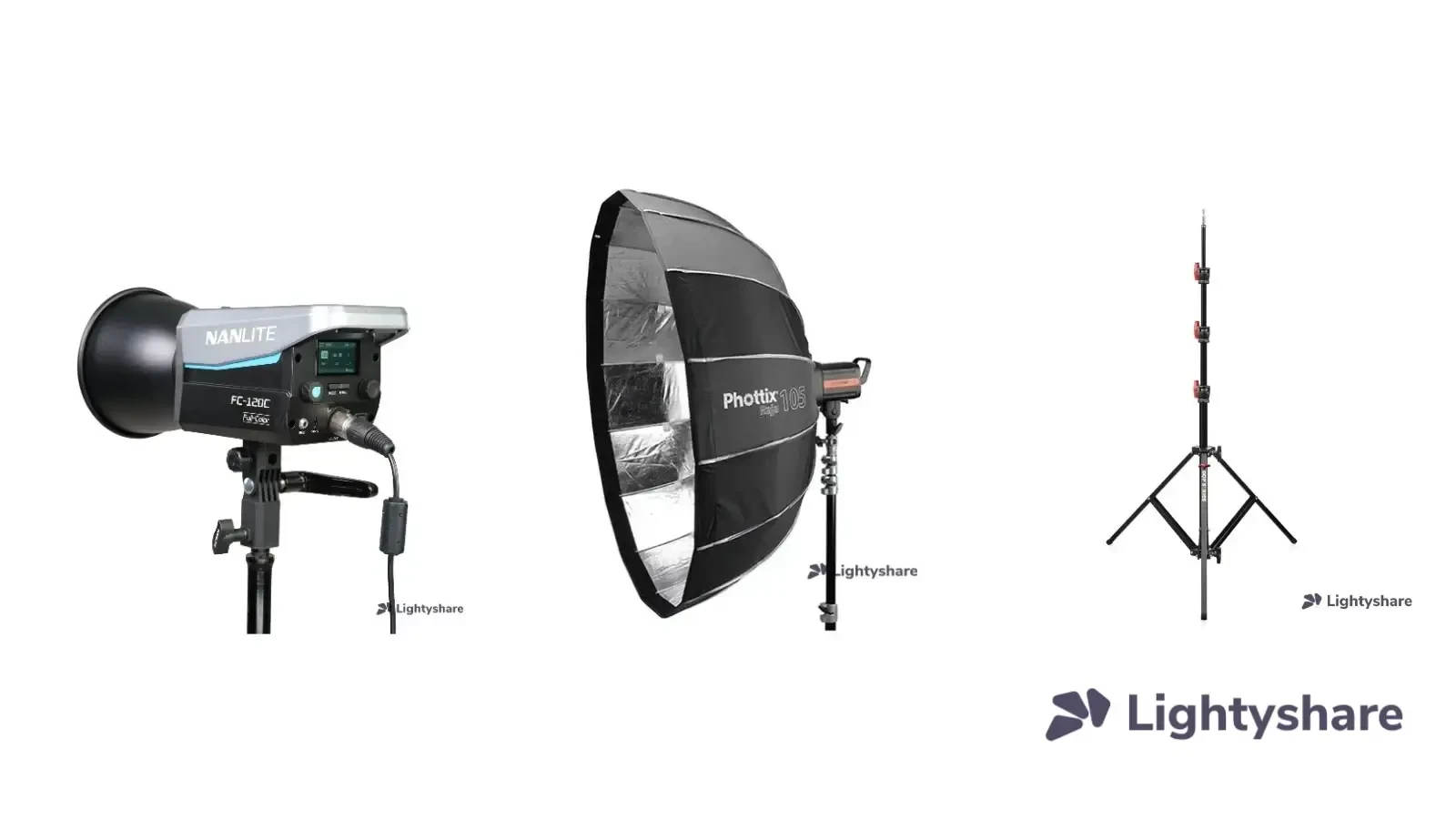 Pack Interview Essentiel – LED 120 W + boîte à lumière 105 cm + pied - Photo 1 sur 1