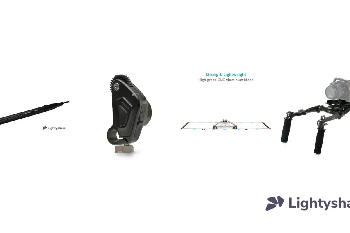 Rent Pack Mouvement – stabilisateur 3 axes, follow focus, dolly sur rails et épaulière - Lightyshare