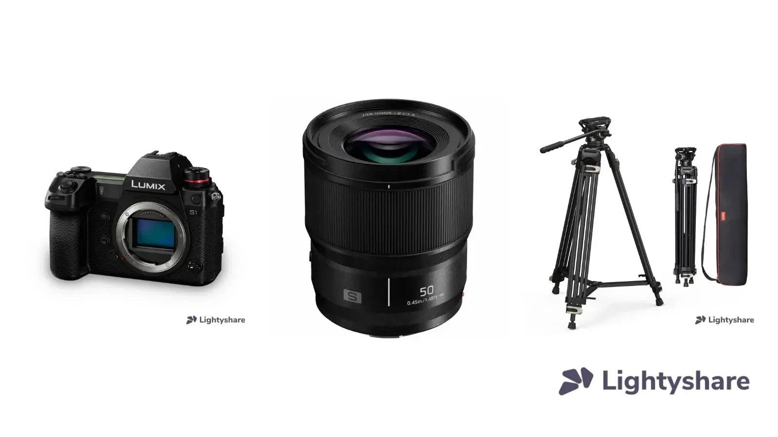 Pack Second Boîtier – Lumix S1, 50 mm f/1.8 et trépied - Photo 1 sur 1