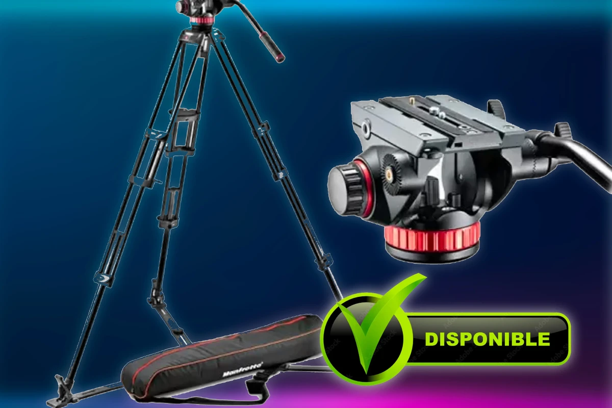 Location TRÉPIED TÊTE FLUIDE (Manfrotto MVH502A,546GB-1) - Lightyshare
