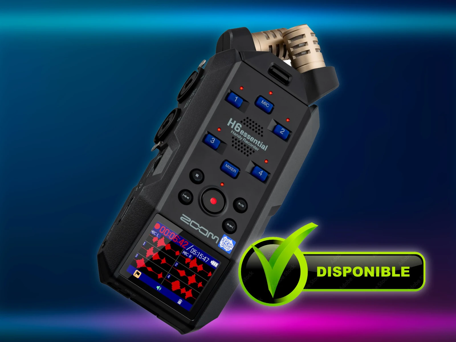 ZOOM H6 ESSENTIAL (Enregistreur audio multipistes) - Photo 1 sur 5