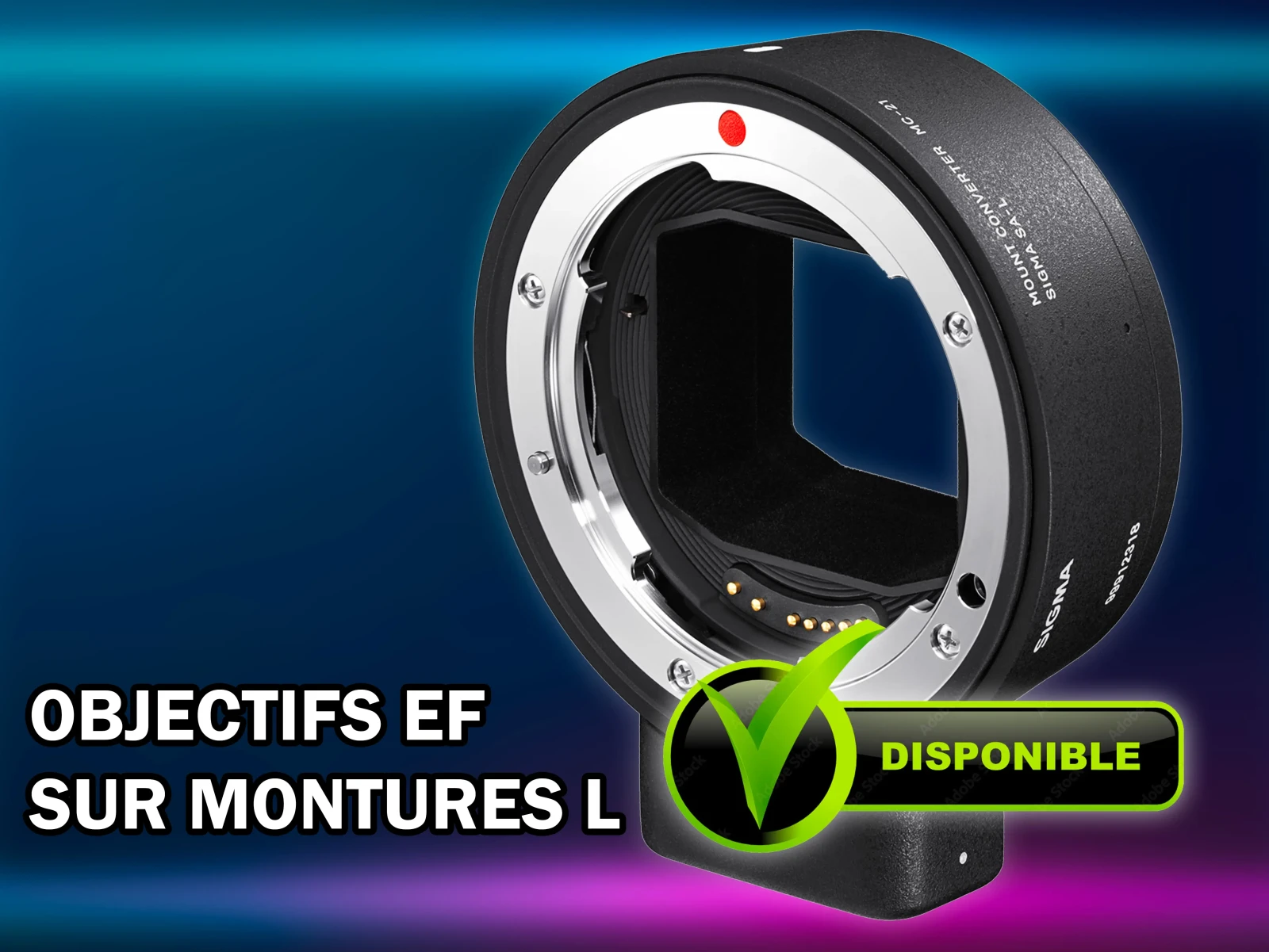 SIGMA EF to L-mount Adaptateur (Bague MC-21) - Photo 1 sur 5