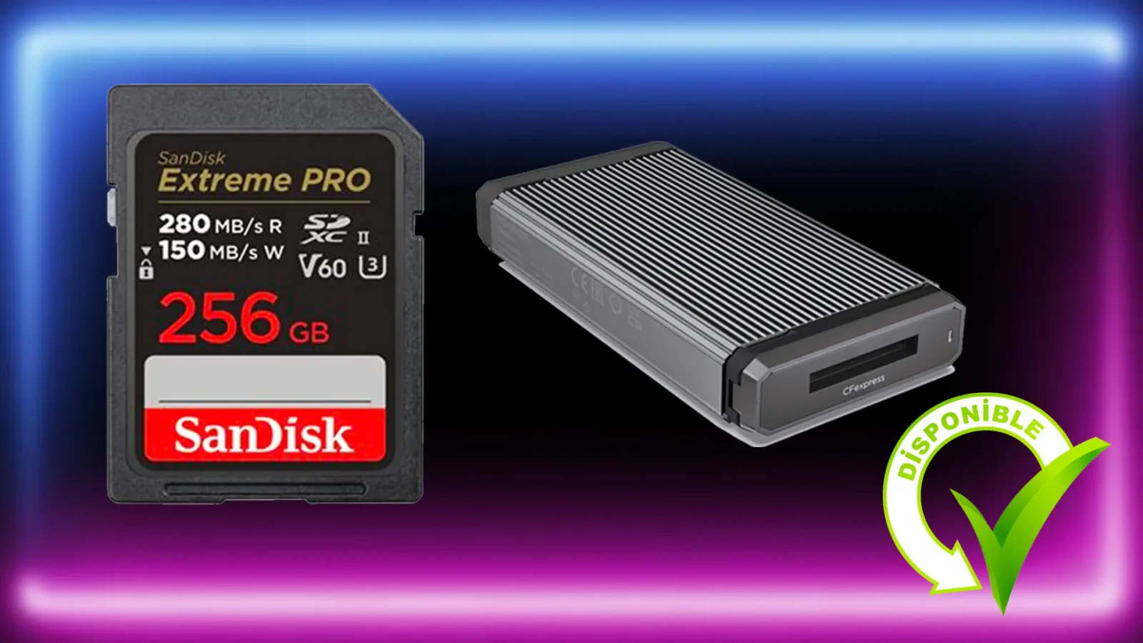 Carte Mémoire CFEXPRESS EXTREME PRO 256go + Lecteur - Photo 1 sur 1