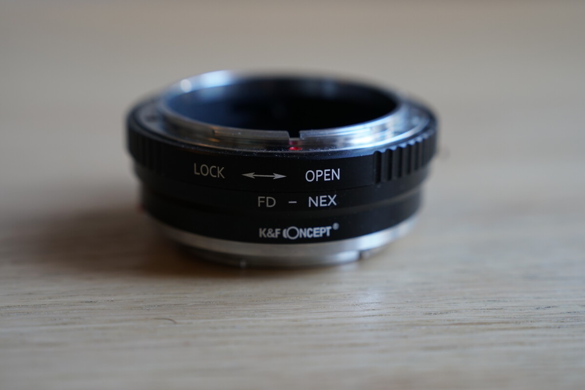 Location k&f concept Manual lens adapter ring FD-NEX (Canon FD lens to Sony NEX/E-mount) - Lightyshare