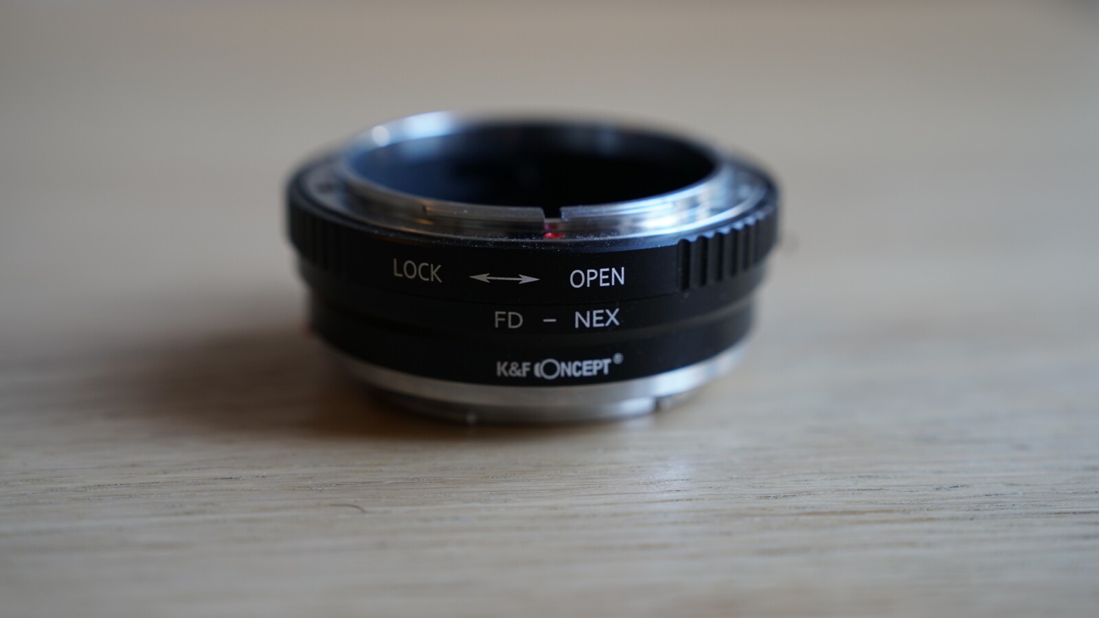 k&f concept Manual lens adapter ring FD-NEX (Canon FD lens to Sony NEX/E-mount) - Photo 1 sur 3