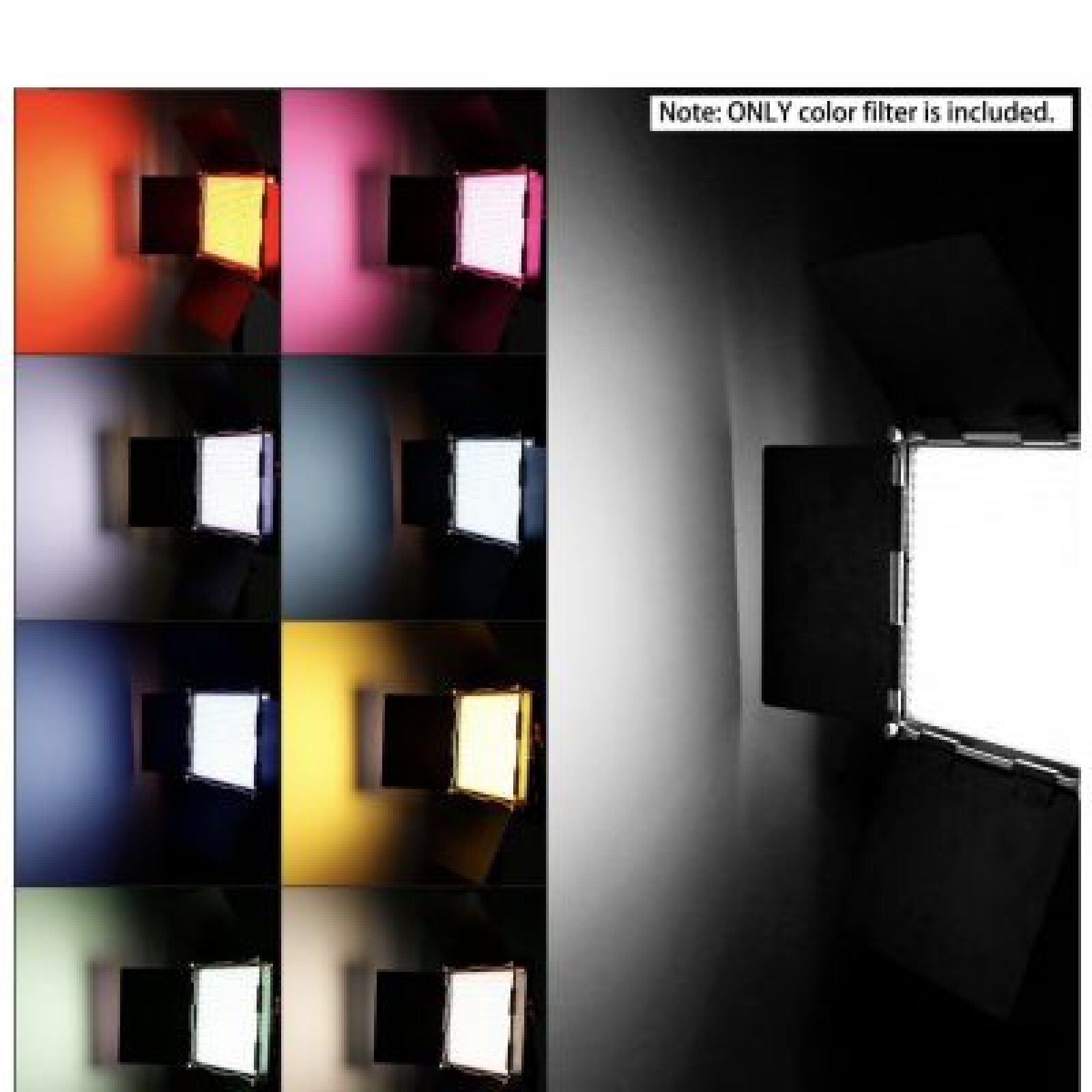 Neewer 660 pack  movies + softbox diffuseur souple +4x batteries+ Filtre couleurs  et support en U - Photo 5 sur 6