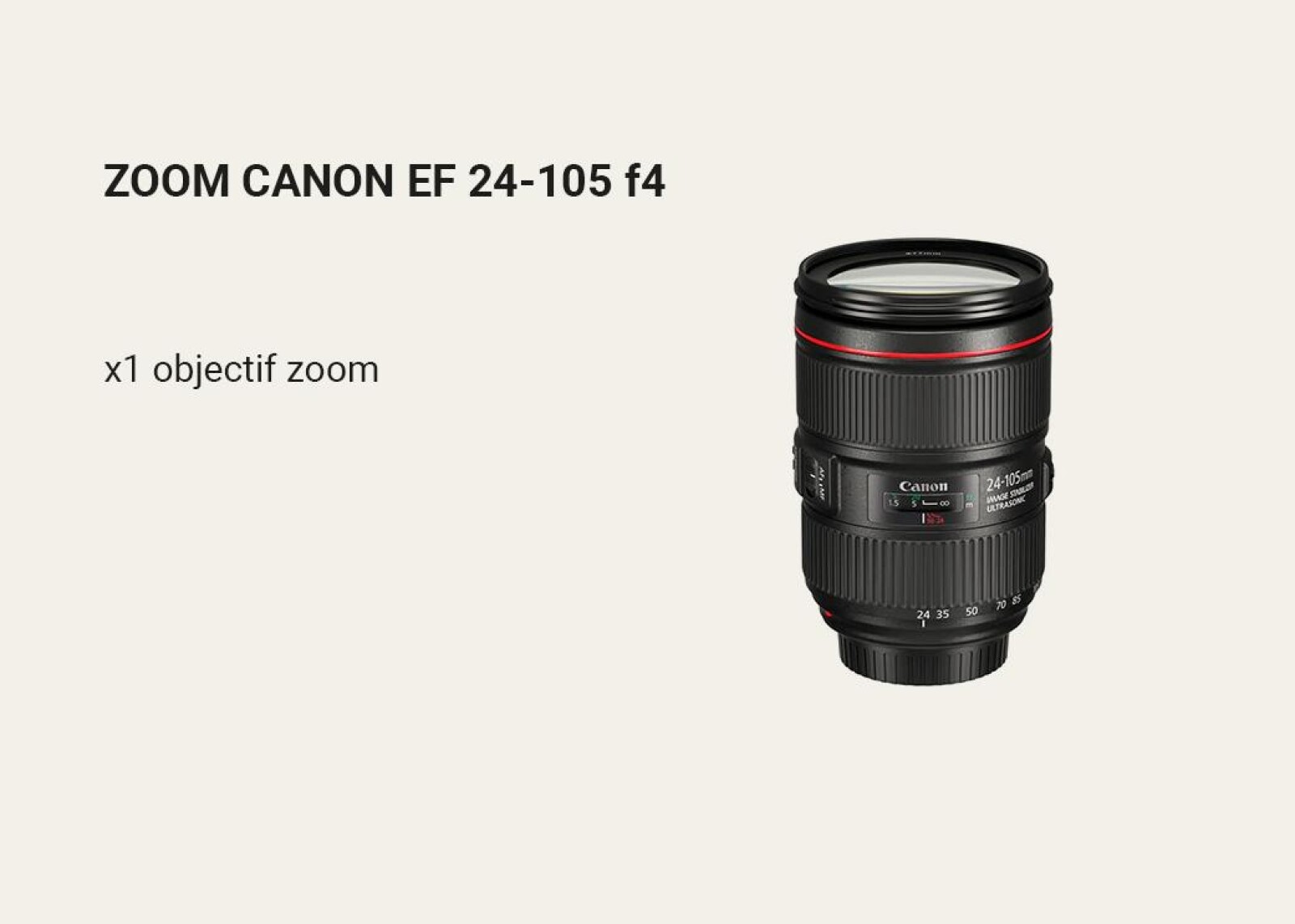 Canon Zoom EF 24-105mm f/4L IS USM Macro - Photo 1 sur 1