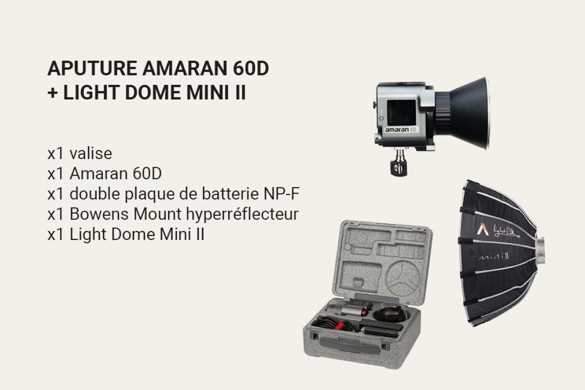 Location Aputure COB 60d - Lightyshare