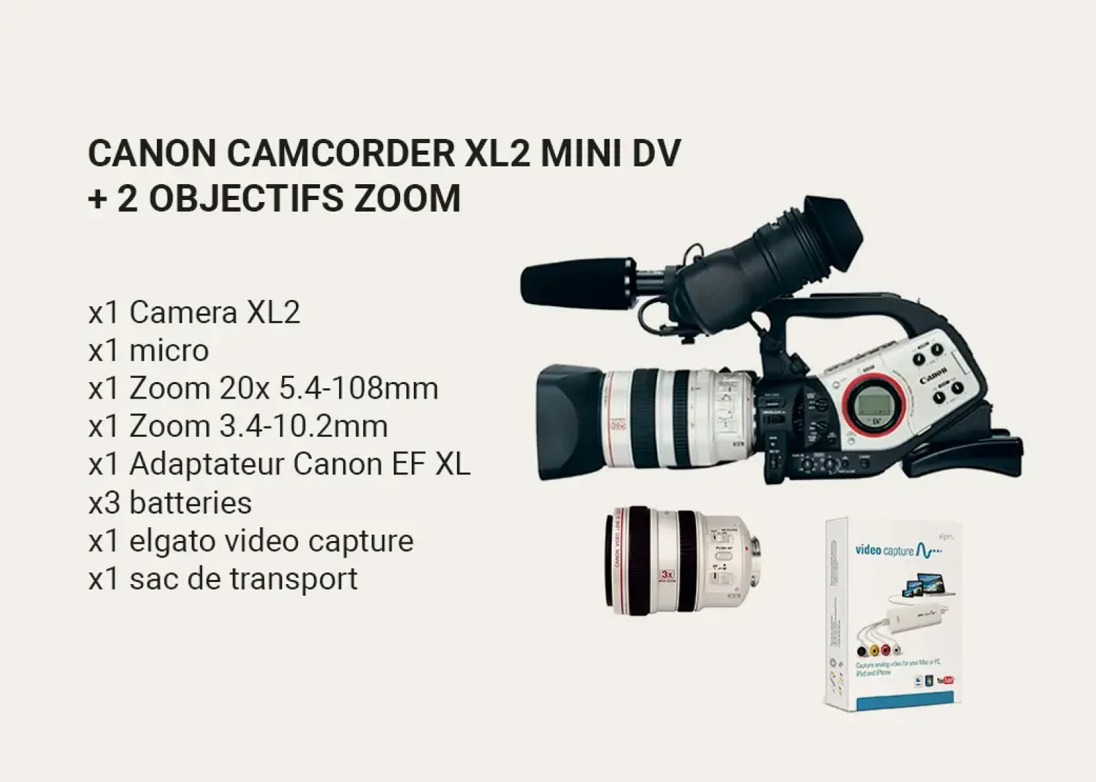Canon XL2 - Photo 1 sur 1