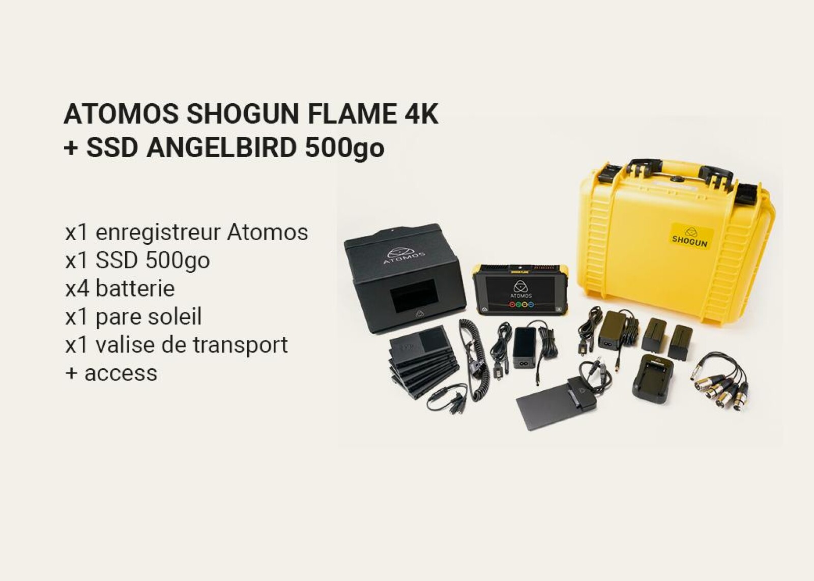 Atomos Shogun Flame 4K + acc - Photo 1 sur 6