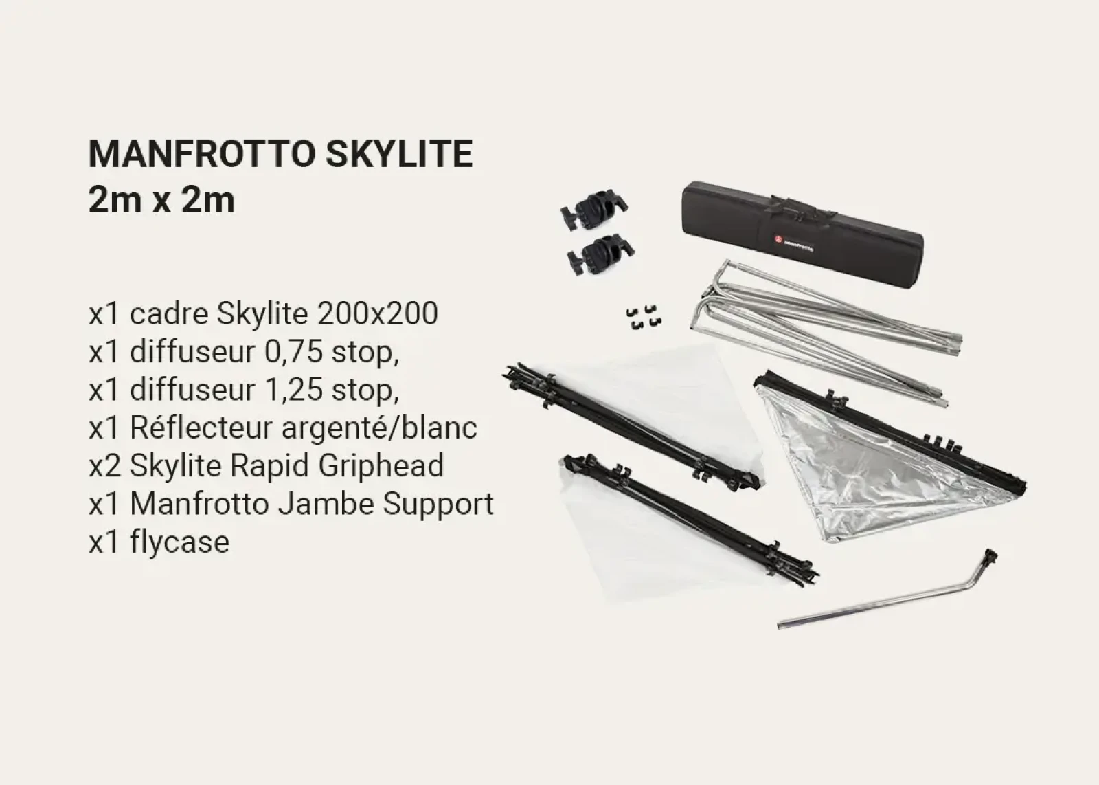 Manfrotto Cadre Skylite Large 2.0m x 2.0m - Photo 1 sur 5
