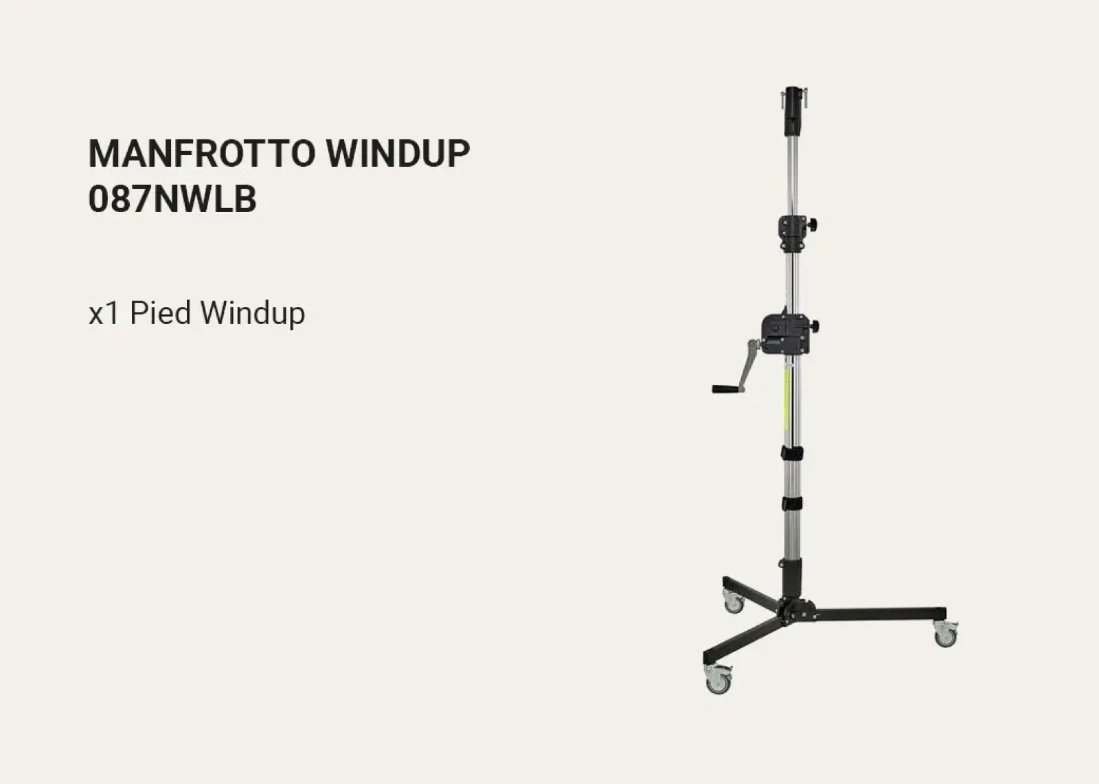 Manfrotto 087NWLB Wind Up - Photo 1 sur 6