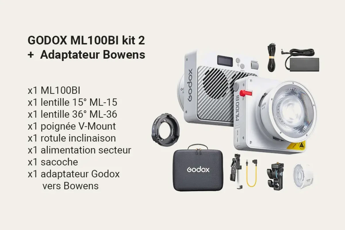 Location Godox ML100BI - kit 2 - Lightyshare