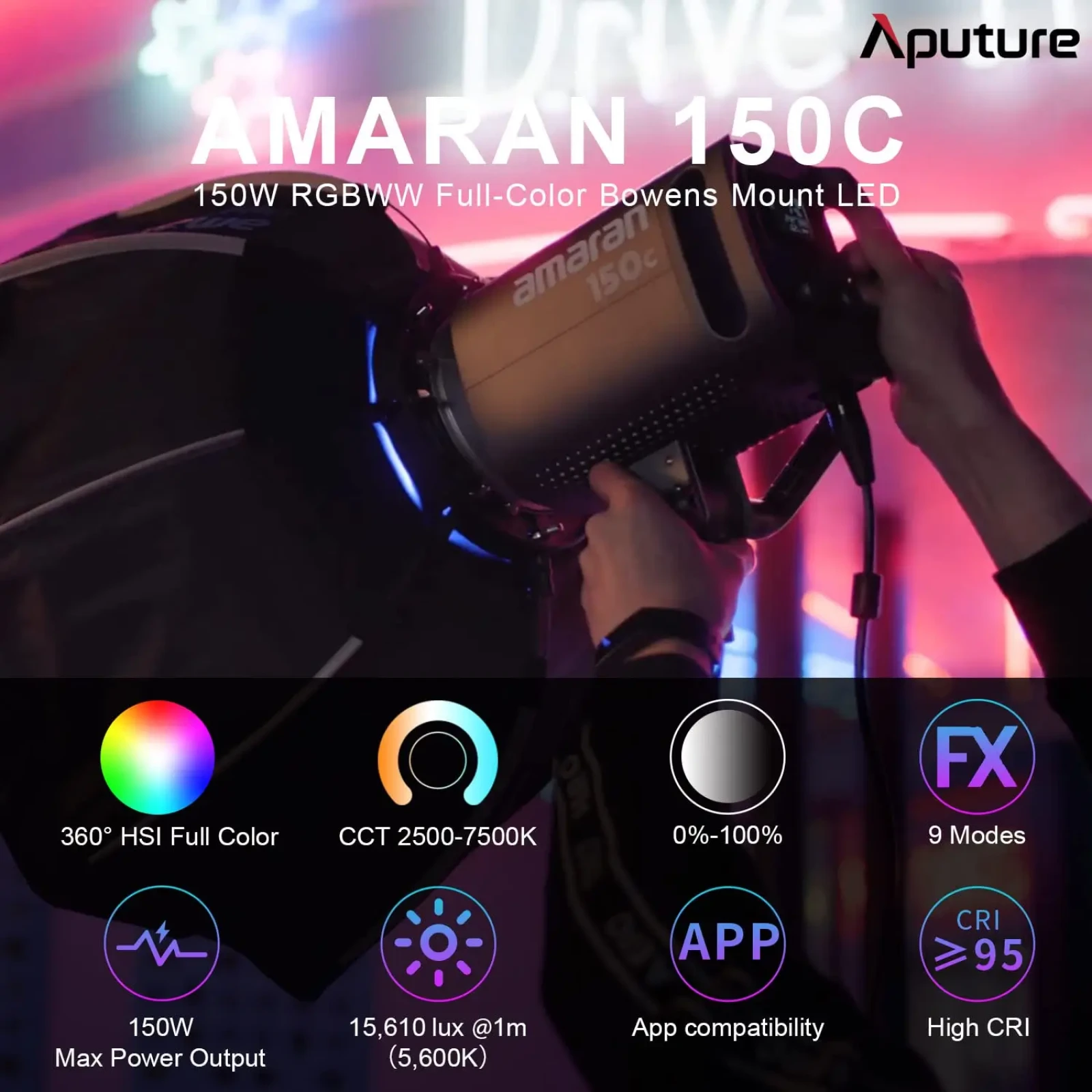 Amaran 150C - RGB - Photo 2 sur 5