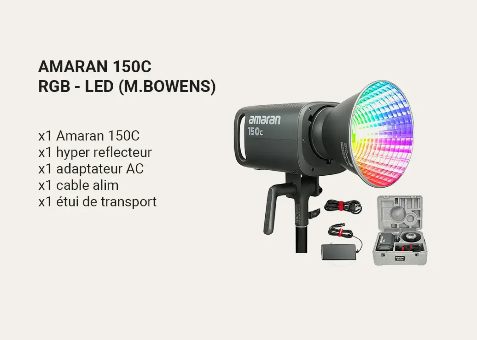 Amaran 150C - RGB - Photo 1 sur 5
