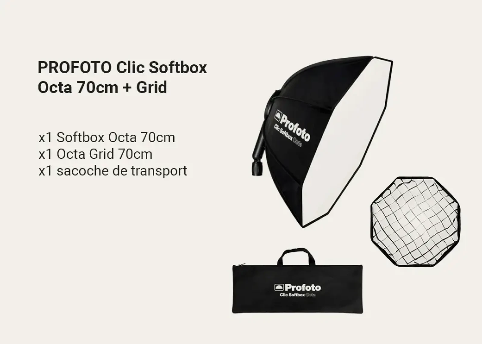 PROFOTO CLIC SOFTBOX OCTA 2.3 - 70cm - Photo 1 sur 1