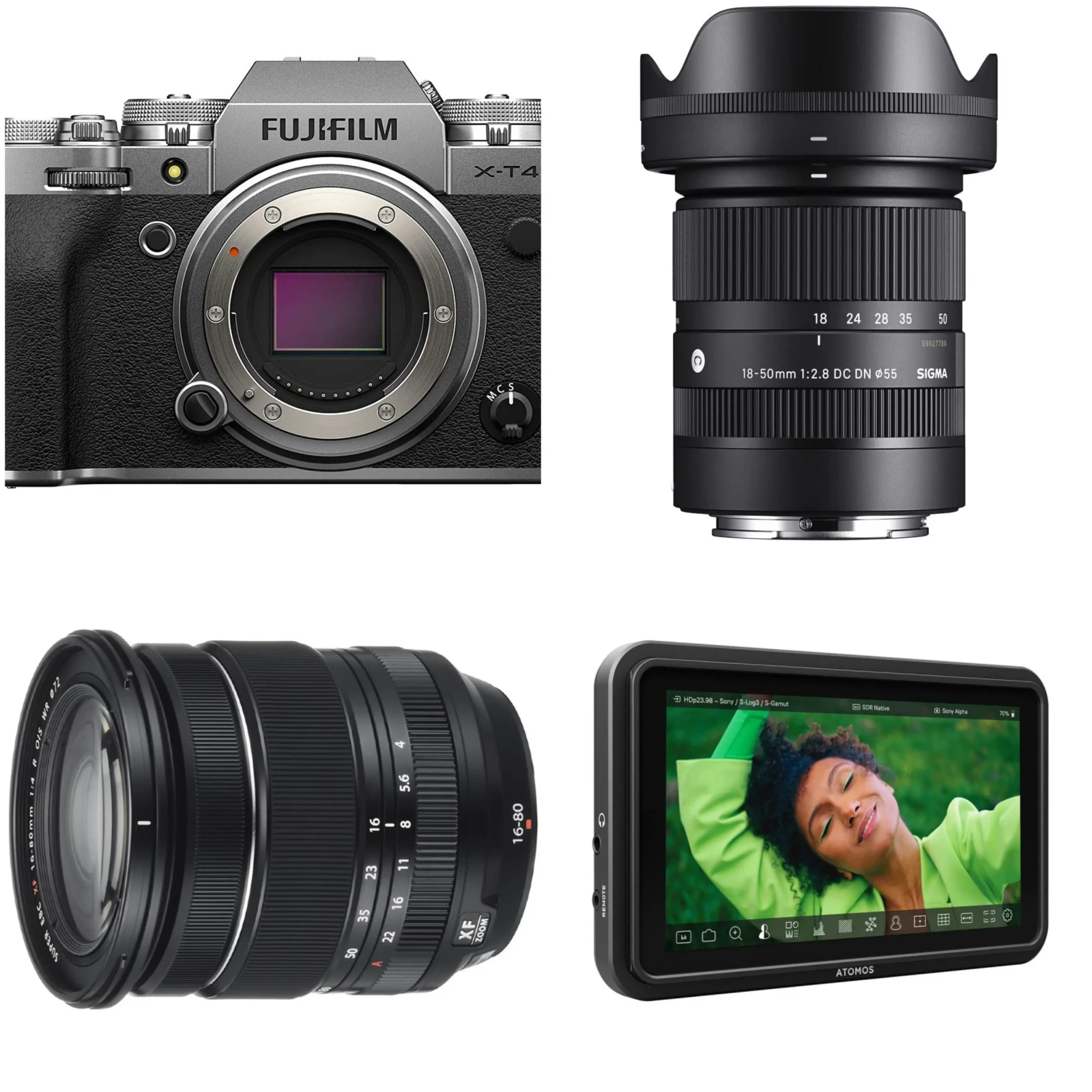 Fujifilm XT4 avec deux zooms + Moniteur Atomos - Photo 1 sur 1