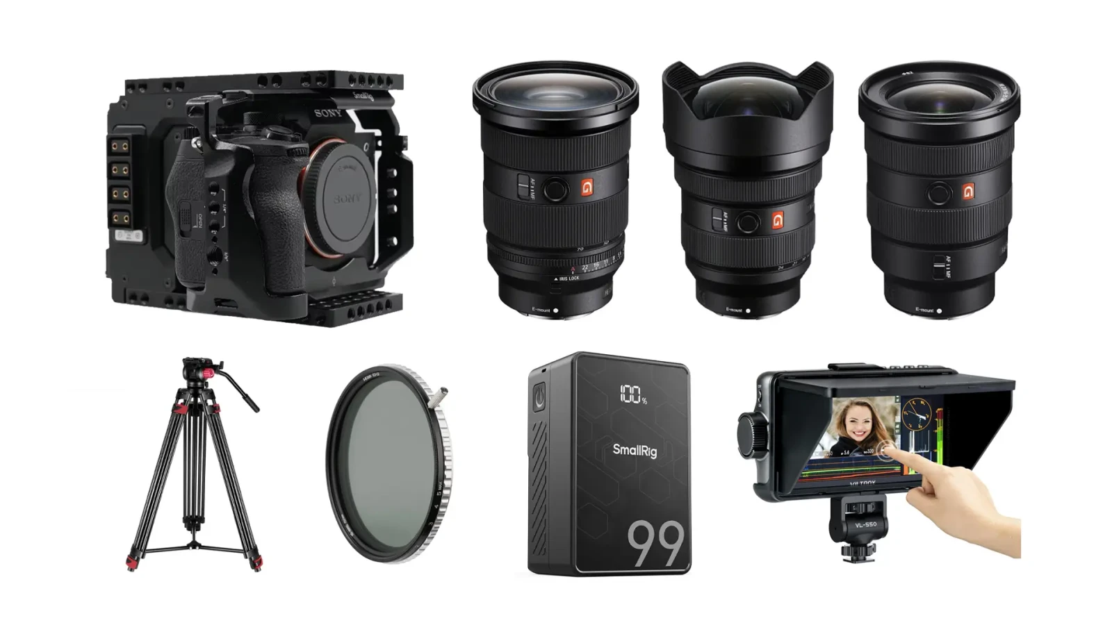 Pack Cinéma Sony A7S III + Optiques G Master + Accessoires - Photo 1 sur 1