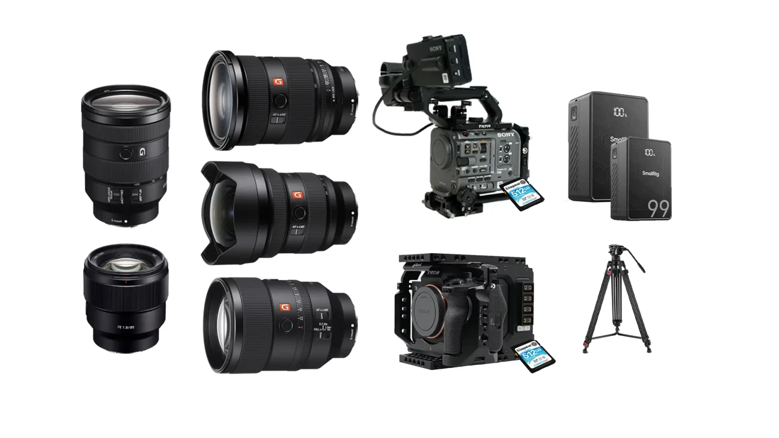 PACK DOUBLE CAMERA + 5 OPTIQUES - Photo 1 sur 1
