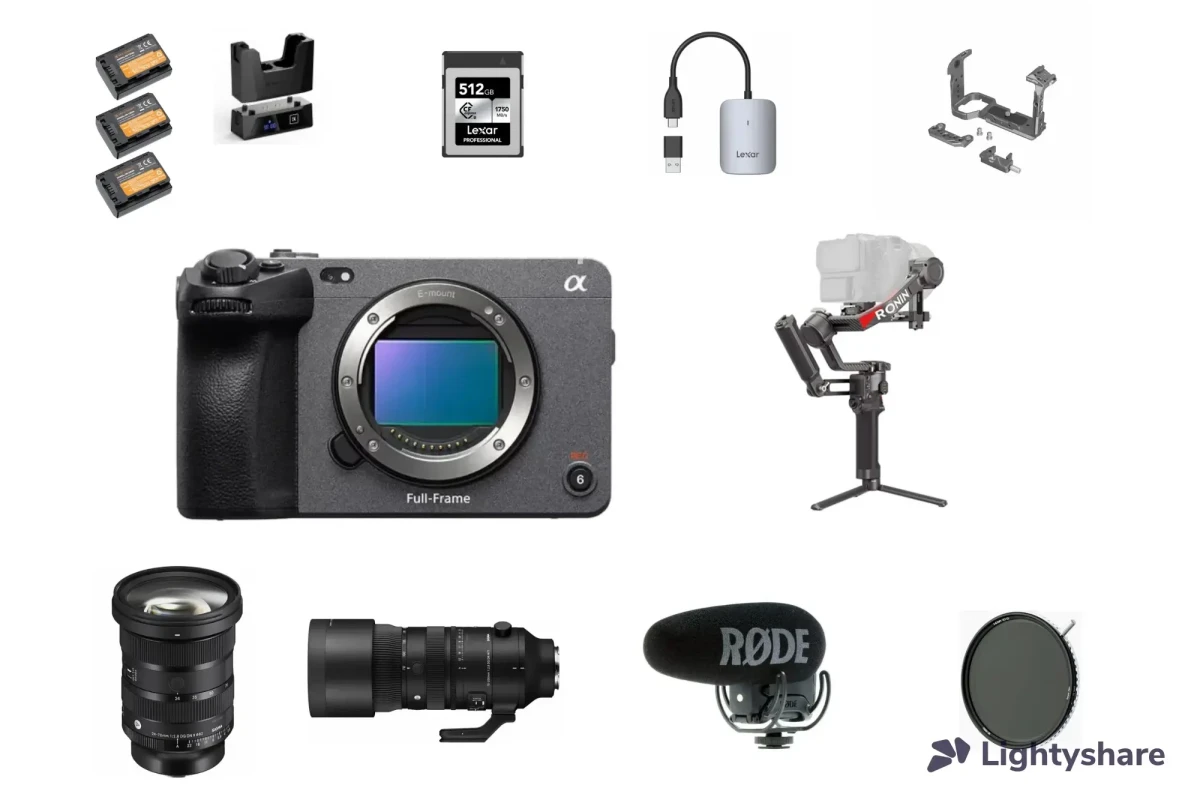 Location Pack FX3 + Objectif + Gimbal RS4 pro - Lightyshare